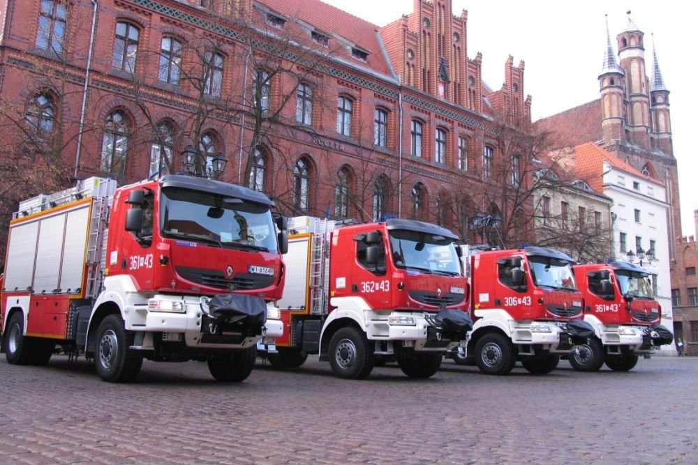 Renault Kerax tűzoltóautók Lengyelországban