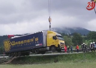 Magyar kamion balesete Németországban