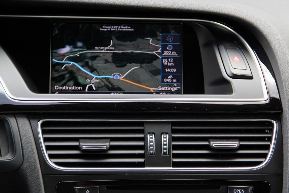 A Google Maps navi az RS4-ben is remek