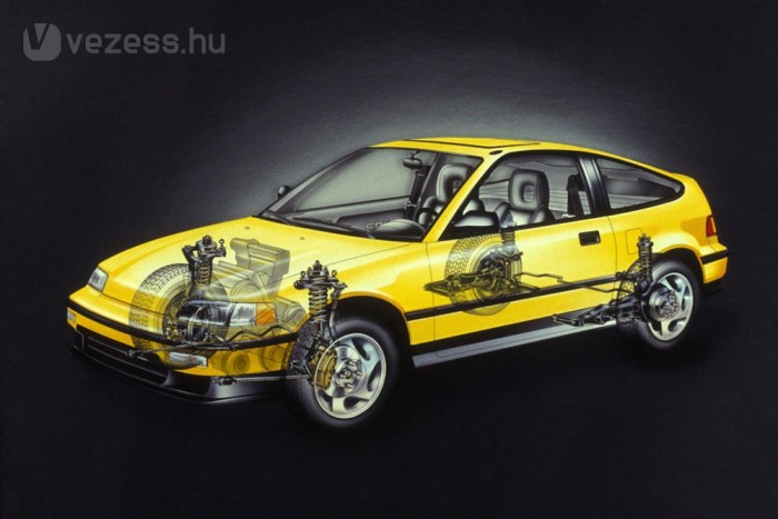 Kincs a garázs mélyén: egy gyári CRX 11 | Vezess Azonos hosszúságúak a második széria féltengelyei, hogy kevésbé rángassák a kormányt kigyorsításkor