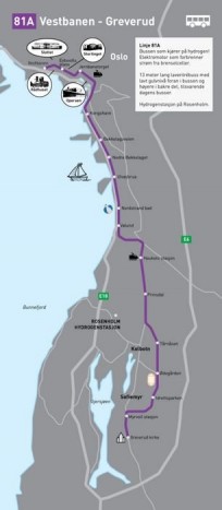 Hidrogén-üzemanyagcellás Van Hoolok Oslóban 10 | Vezess A 20 km-es oslói 81A vonal, ahol az öt hidrogén-üzemanyagcellás Van Hool közlekedik és a rosenholmi hidrogéntöltő-állomás.