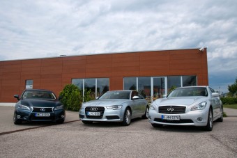Összehasonlító teszt: Audi A6 Hybrid - Infiniti M35h - Lexus GS 450h