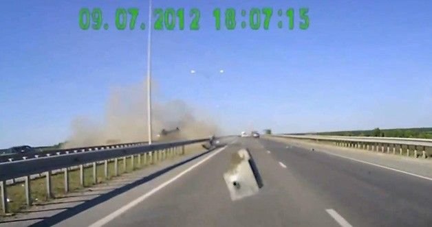 Hátborzongató baleset az autópályán