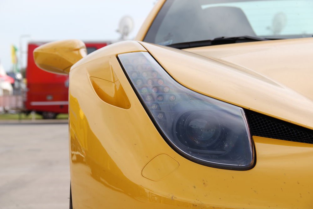 A paddock mélyén lapult ez a Ferrari 458 Italia