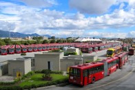 Transmilenio telephely Bogotában