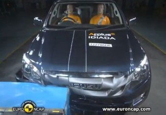 Négycsillagos Isuzu D-Max törésteszt