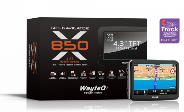 WayteQ X850 - Sygic Truck
