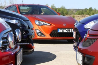 Sportmodellek egymás ellen: ki győzi le a GT86-ot?