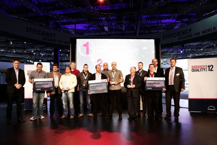 Horvát, osztrák és német műhely az MAN legjobbja 3 | Vezess MAN ServiceQualityAward 2012