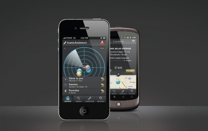 Flottakezelési alkalmazások a Scaniától