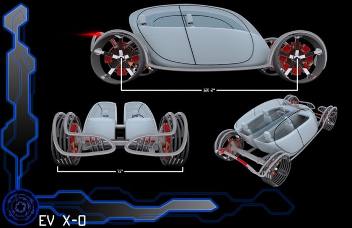 Rovarkocsi, ballonautó, bambuszbusz 14 | Vezess 15. Jeremy Helle (USA) - EV XO || A 3D animációval is foglalkozó ipari formatervező rajong a veterán autókért. Minden ballaszttól megszabadított családi autóját két részre osztotta. A gyerekek hátul veszekedhetnek, békén hagyva a szülőket. Amíg a lineáris motorral hajtott első kerekek hajtanak, a hátsók áramot termelnek.