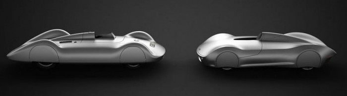 Balról az eredeti, jobbról 75 évvel későbbi tisztelője