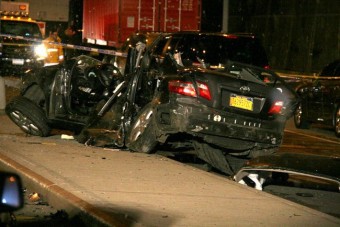 Belehalt az ütközésbe, de megmentették a magzatát