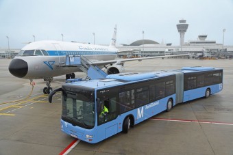 Reptéren az MAN buszai