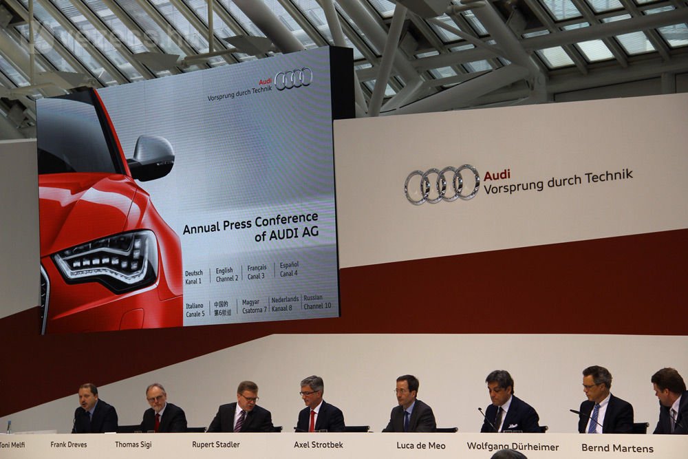 Jelenleg is zajlik az Audi AG éves sajtótájékoztatója Ingolstadtban, ahonnan a Vezess olvasóit tudósítom