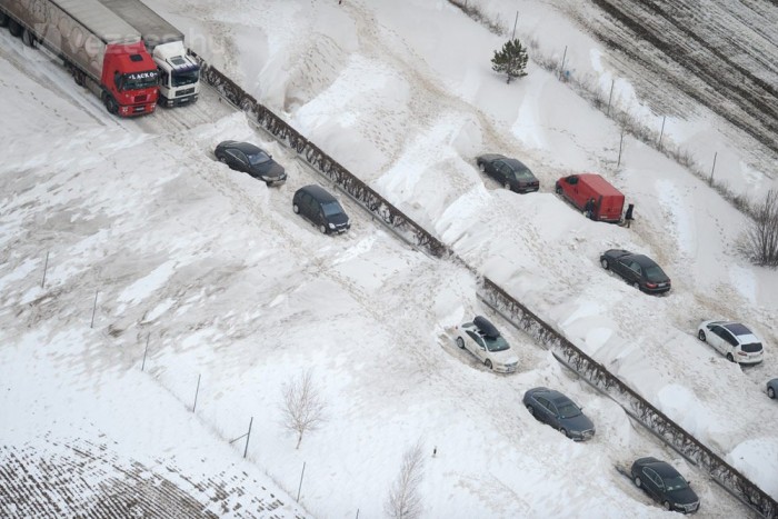 Képriport a magasból – Így bénult meg az M1 5