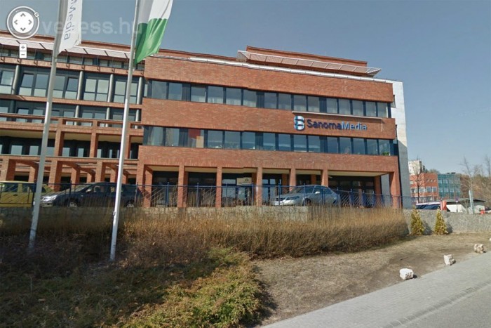 Kiadónk a Sanoma Media épülete a Street View szolgáltatás képén