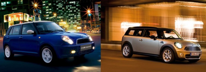 A kínai klónok támadása! 4 Tintahalszagú piacon lőtt olcsó Rolexként hasonlít felmenőjére a MINI másolat Lifan 320. Az stílusteremtő nosztalgiamodell kínai másolatában 89 lóerős 1.3 literes motor dolgozik