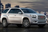 1. GMC Acadia. A GMC sem csak építőbrigádoknak vagy farmeroknak szánt pickupokat gyárt, hanem civilizált terepjárókat is. Az Acadia amerikai mércével is nagy, kijár neki a full-size SUV elnevezés. Bár motorja "csak" V6-os, 288 lóerejével kimenti a hölgyeket a nehéz helyzetekből, de ha nem, még mindig bízhatnak a 2,1 tonnás saját tömegben