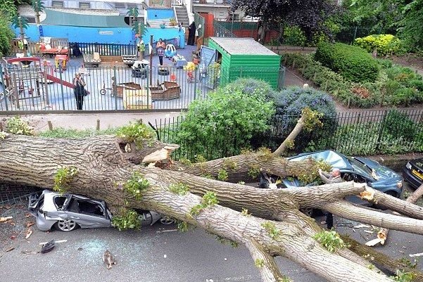 A gyerekek túlélték a zuhanást, az autók nem 7