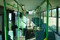 Az Irisbus Citelis 12 CNG belső tere - elölről hátulra