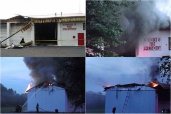 Tűzoltóautó okozott tüzet