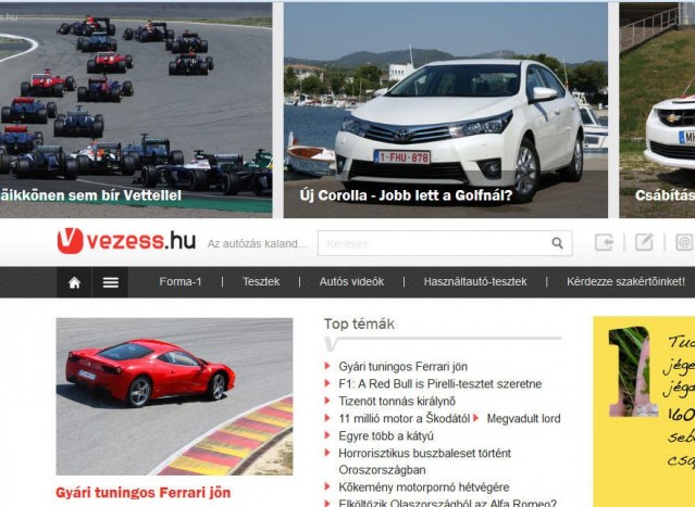 Megújult a Vezess.hu 5