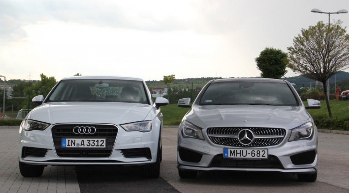 Egyen-Audis pofa a jól felismerhető CLA-arc mellett