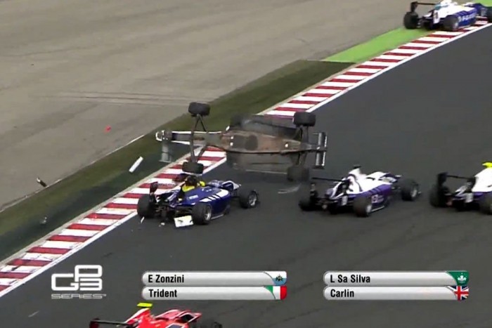 Durva baleset a Hungaroringen – videó