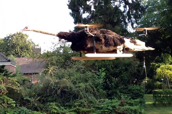 Helikoptert csináltak egy struccból – videó