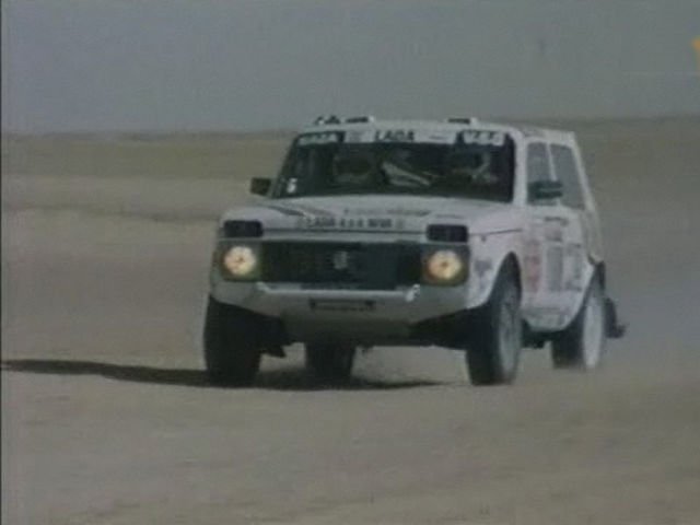 A T.I.R. Dakaros részében, az egyik csapat autója.