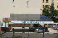 A 24 napelempanel körülbelül 5,8 kW elméleti csúcsteljesítményt tud, ami évente a magyar napsugárzási viszonyok mellett körülbelül 7500kWh energiát képes megtermelni. Egy elektromos autóban ez hozzávetőleg 33 ezer kilométerre elég