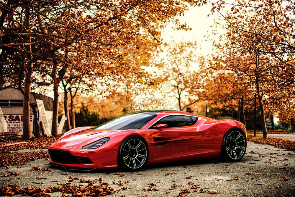 Középmotoros Aston Martin tanulmány 6