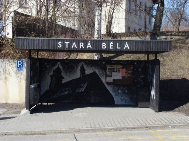 Művészi buszos graffiti 5 | Vezess Ostravától nem mesze hatósági engedéllyel lett feldíszítve egy buszmegálló