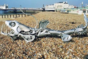 Művészet, egyenesen a roncstelepről