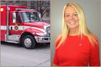 Savval locsolták le a mentősök az asszonyt