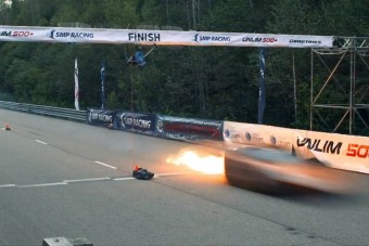 400 km/óránál gyulladt ki a Lamborghini