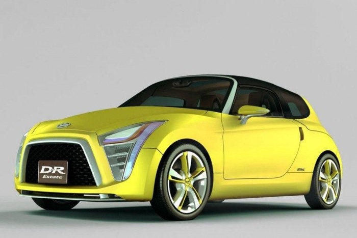 Daihatsu D-R Estate - tavaly még roadsterként láthattuk, most tetőt kapott. Minőségi beltér, kreatív formavilág, 660 köbcentis motor 