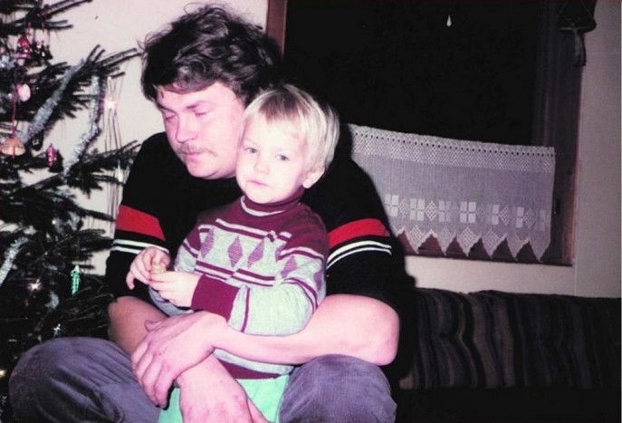 Matti Raikkönen és fia  