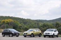 Messze az SX4 S-Cross a legagilisabb autó a három közül és ez ment a legjobban is