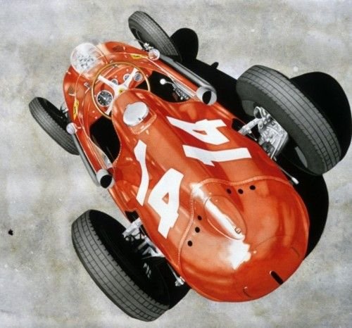 A művészeket is megihlette az első V6-os Ferrari