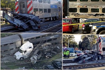 Kamion ütközött személyszállító vonattal