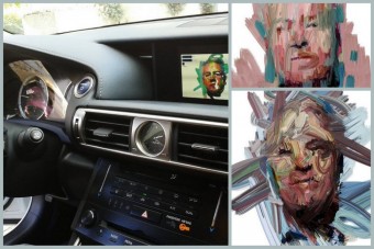 Megfesti sofőrje portréját az autó