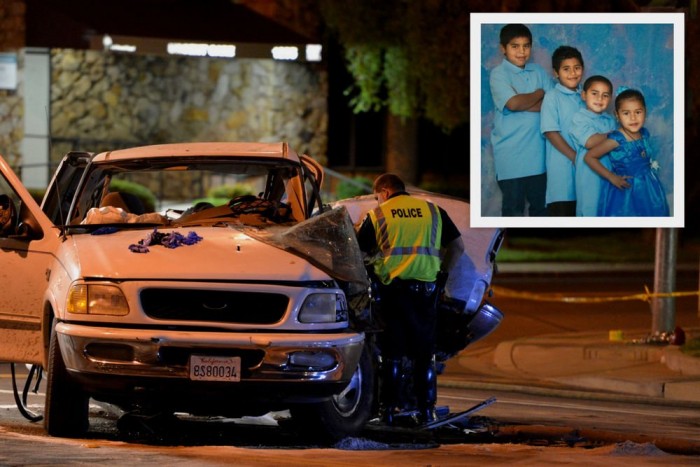 A Miranda testvérek: Irving (12), Eden (9), Jose (6) és Stephanie (5). Csak Eden élte túl a balesetet