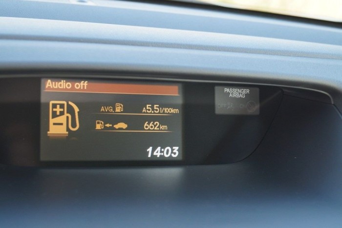 Pici dízel a nagy Hondában 9 | Vezess A szemét eléggé kinyomva sikerült ennyit bekapatni vele az országúti, kevés földúttal kombinált menetpróbán