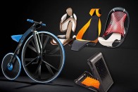 Plasztikbringa. A BASF e-kerékpárja több mint 20 különböző műanyagból áll. A működőképes, menetkész dizájntanulmány leginkább egy régi magasvázas kerékpárra hasonlít, felhívva a figyelmet arra, hogy az új anyagokkal már megalkotott termékek álmodhatók újra.