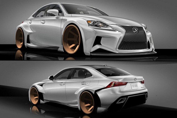 Variációk egy sportszedánra 1 IS Design Challenge: a gyár által kiírt tuningpályázat győztes pályaműve, Robert Evans' munkája. Az autót a VIP Auto Salon építi meg, szénszálas utastere és háromrészes keréktárcsája mellett brutális karosszériaelemek jellemzik.