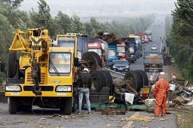 2008. szeptemberében Kínában ütközött és borult fel egy méhszállító teherautó. Itt három embert agyoncsíptek a méhek.