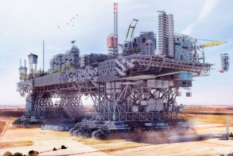 Lánctalpakon gurul a jövő városa