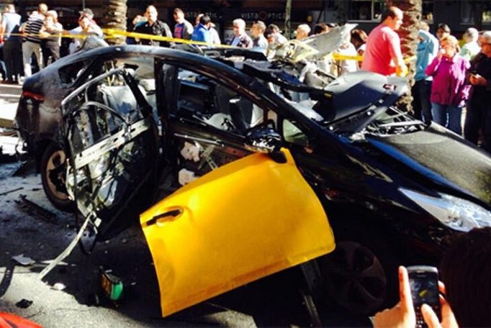 Toyota robbant Barcelona utcáin 4